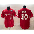 Toronto Blue Jays #30 Alejandro Kirk Red FEDASGOGE 2025 World Series Cool Base Stitched Jersey