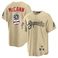 Arizona Diamondbacks #8 James McCann Player Tan FEDASGOGE USA 250 Fourth of July Home Game Stitched Jerseys