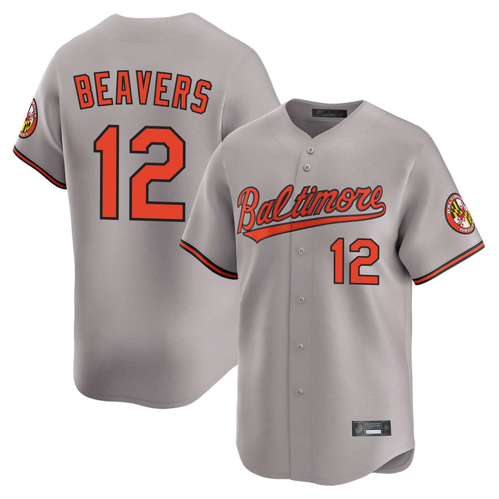 Baltimore Orioles #12 Dylan Beavers Player Gray FEDASGOGE Limited Home Game Stitched Jerseys