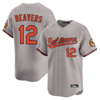 Baltimore Orioles #12 Dylan Beavers Player Gray FEDASGOGE Limited Home Game Stitched Jerseys