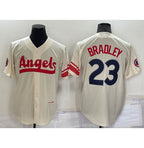 Los Angeles Angels #23 Archie Bradley Cream FEDASGOGE 2022 City Connect Cool Base Stitched Jersey