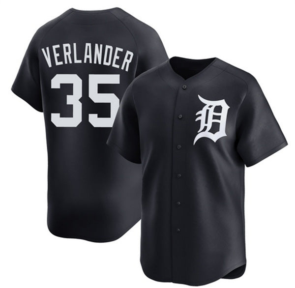 Detroit Tigers #35 Justin Verlander Black FEDASGOGE 2026 Limited Stitched Jersey