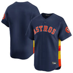 Houston Astros Blank Player Navy FEDASGOGE Home Limited Stitched Jerseys