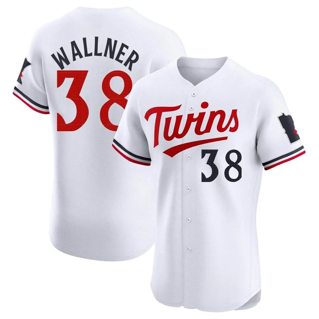 Minnesota Twins #38 Matt Wallner Player White FEDASGOGEHome Limited Elite Stitched Jerseys