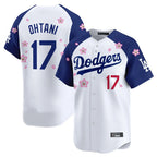 Los Angeles Dodgers #17 Shohei Ohtani Player White-Royal FEDASGOGE Tokyo Series Vapor Premier Limited Stitched Jerseys