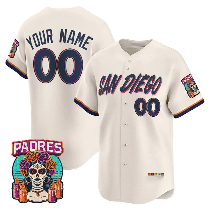 Custom San Diego Padres Cream FEDASGOGE 2026 City Connect Vapor Premier Limited Jersey - All Stitched