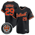 Detroit Tigers #29 Tarik Skubal Player Black FEDASGOGE Limited Home Stitched Jerseys