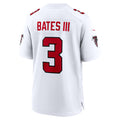 A.Falcons #3 Jessie Bates III White FEDASGOGE Game Jersey