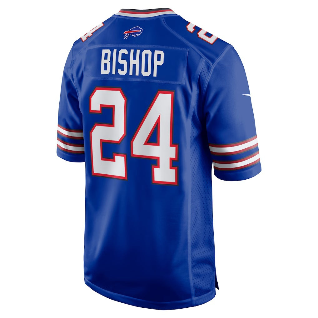 B.Bills #24 Cole Bishop Royal FEDASGOGE Game Jersey