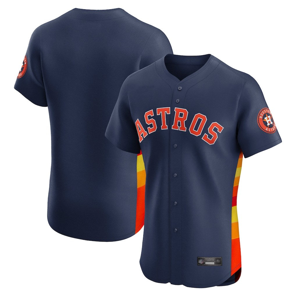 Houston Astros Blank Player Navy FEDASGOGE Limited Elite Home Stitched Jerseys
