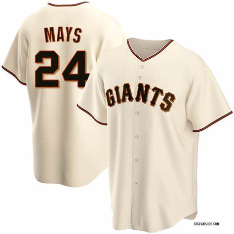 San Francisco Giants #24 Willie Mays Cream FEDASGOGE Cool Base Stitched Jersey