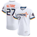 Houston Astros #27 Jose Altuve Player White FEDASGOGE City Connect Limited Elite Home Stitched Jerseys