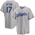 Los Angeles Dodgers #17 Shohei Ohtani Gray FEDASGOGE Cool Base Stitched Jersey