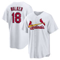 St. Louis Cardinals #18 Jordan Walker White FEDASGOGE Home Official Replica Player Jersey