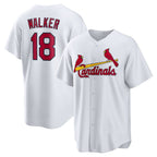 St. Louis Cardinals #18 Jordan Walker White FEDASGOGE Home Official Replica Player Jersey