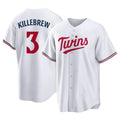 Minnesota Twins #3 Harmon Killebrew Player White FEDASGOGEHome Game Stitched Jerseys