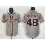 San Francisco Giants #48 Pablo Sandoval Gray FEDASGOGE Cool Base Stitched Jersey
