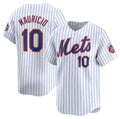 New York Mets #10 Ronny Mauricio White FEDASGOGE 2024 Home Limited Stitched Jersey