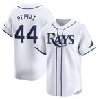 Tampa Bay Rays #44 Ryan Pepiot White FEDASGOGE Home Limited Stitched Jersey